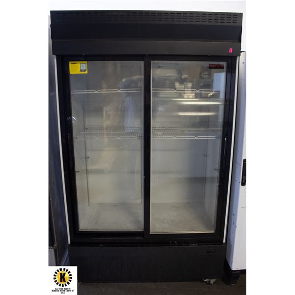 NEW AIR DOUBLE GLASS SLIDING DOOR COOLER