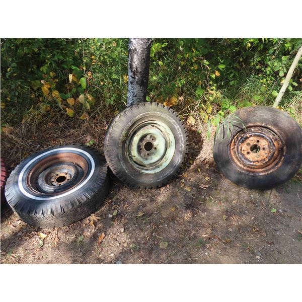 1959 Pontiac and 1958 Ford Rim and Tire