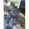 Image 2 : Pub Style Table 42'' H x 30'' Across with 4 Swivel Chairs 