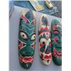 Image 2 : (4) Wood Tribal Masks Approx. 19'' 