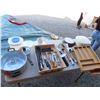 Image 1 : Kitchen Cutlery, Tray, Pots with Lids & More 