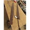 Image 1 : 2 Vintage Saw Blades : Ice Saw 60'' , Wood Saw 60'' 