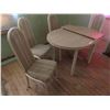 Image 1 : Kitchen Table 30'' x 36'' x 48'' with 12'' Leaf & 4 Chairs 