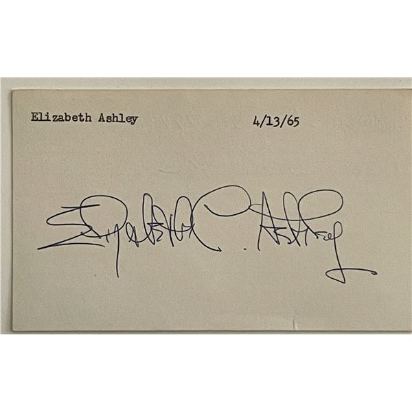 Elizabeth Ashley original signature