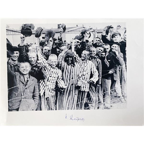 WW2 survivor Hermann Scheipers signed photo