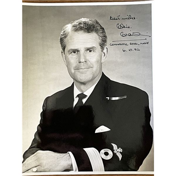Royal Navy Commodore Chris Greir signed photo