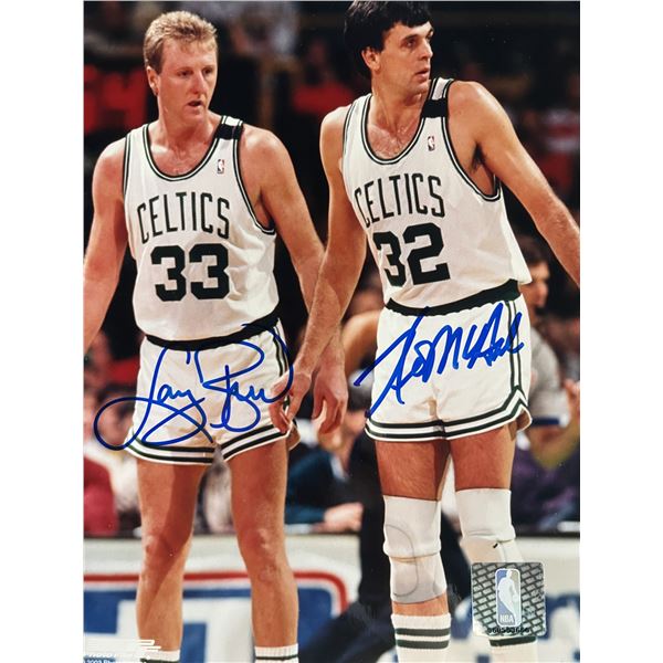 Larry Bird and Kevin McHale signed photo