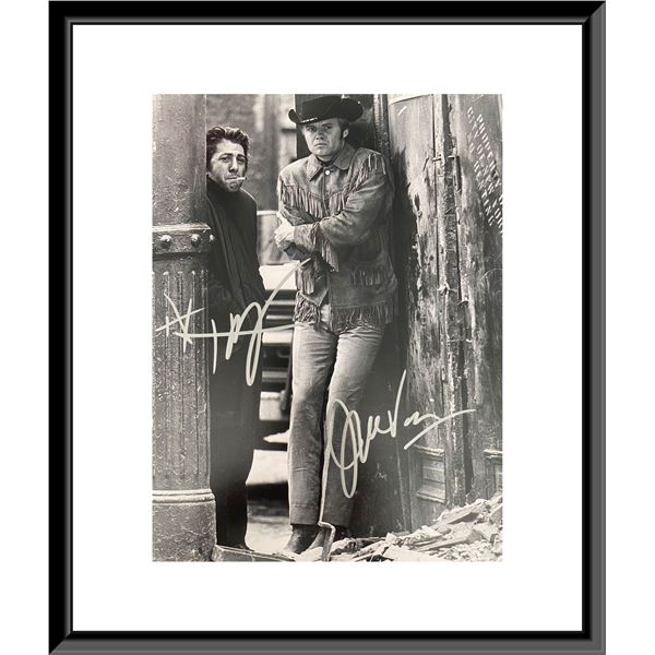 Midnight Cowboy Dustin Hoffman and Jon Voight signed photo