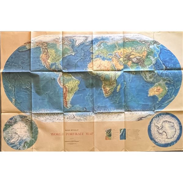 World Map 34x52 inches