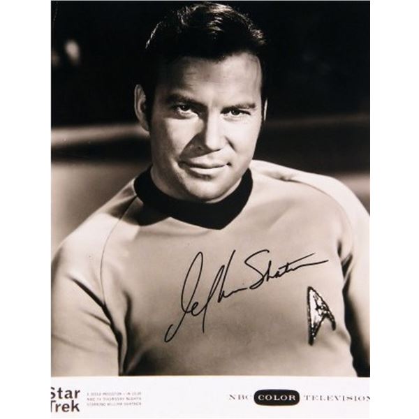 William Shatner signed Star Trek photo