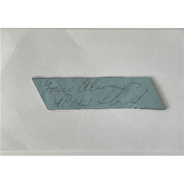 Rosie Lloyd signature cut