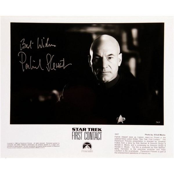 Patrick Stewart signed promo photo