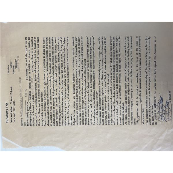 Sherlock Holmes Basil Rathbone signed contract