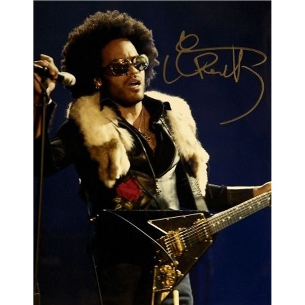 Lenny Kravitz signed promo photo