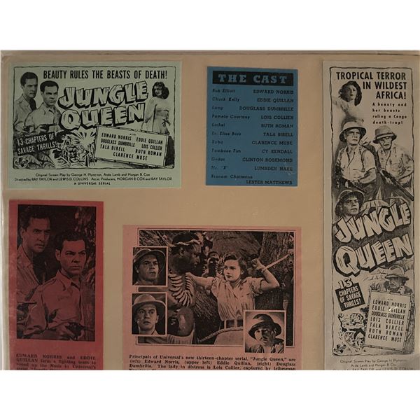 Jungle Queen ad display. 8x10 inches