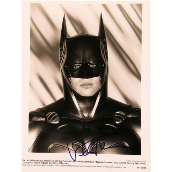 Val Kilmer signed Batman promo photo