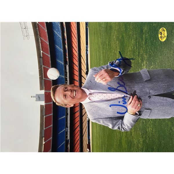 Vin Scully signed photo