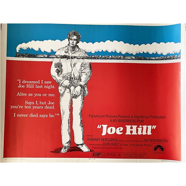Joe Hill 1971 vintage movie poster