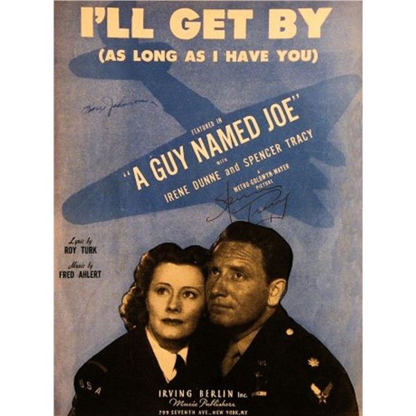 Spencer Tracy signed sheet music