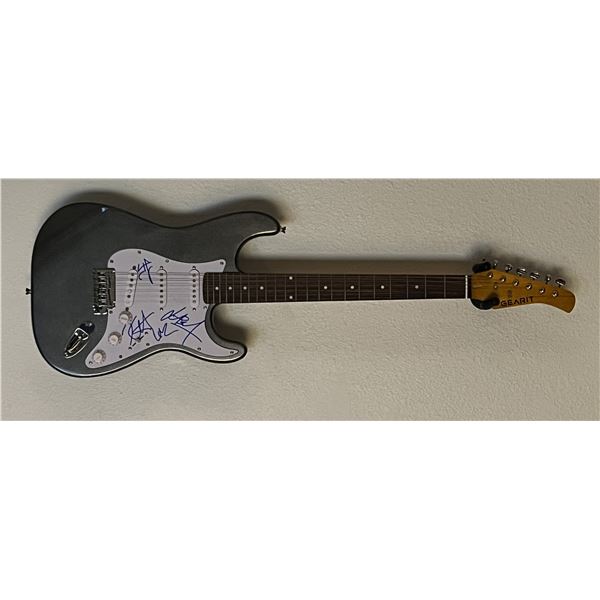 Metallica band signed guitar