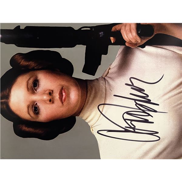 Star Wars Carrie Fisher signed photo