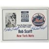 Image 1 : Mets baseball player Robert Scott signed card
