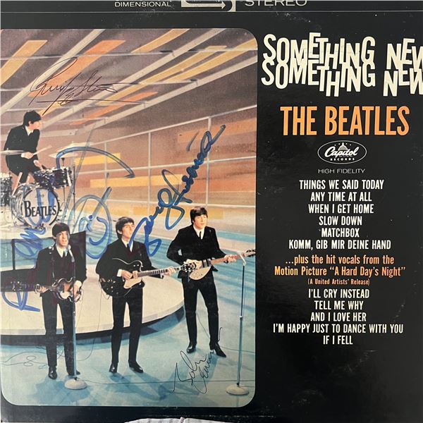 The Beatles Something New signed album