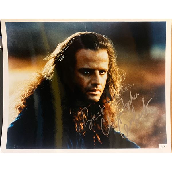 Highlander Christopher Lambert signed movie photo