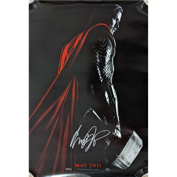 Chris Hemsworth Signed Thor Mini Poster