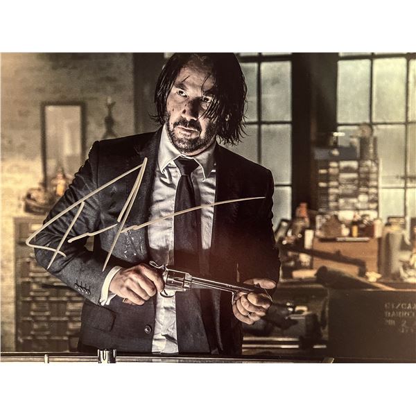 John Wick Keanu Reeves signed photo