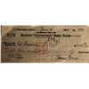 Image 1 : Zane Grey signed check dated 1928