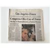 Image 1 : LA Times 9/15/01- Congress use of Force