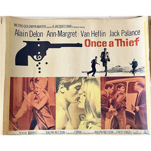 Once a Thief 1965 vintage movie poster