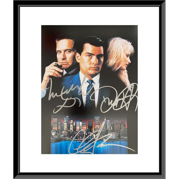 Wall Street cast signed movie photo