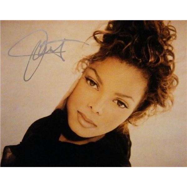 Janet Jackson signed promo photo