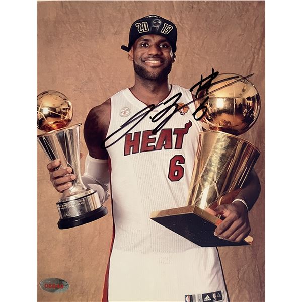 LeBron James signed photo
