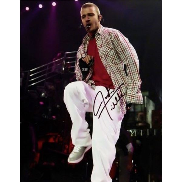 Justine Timberlake signed promo photo