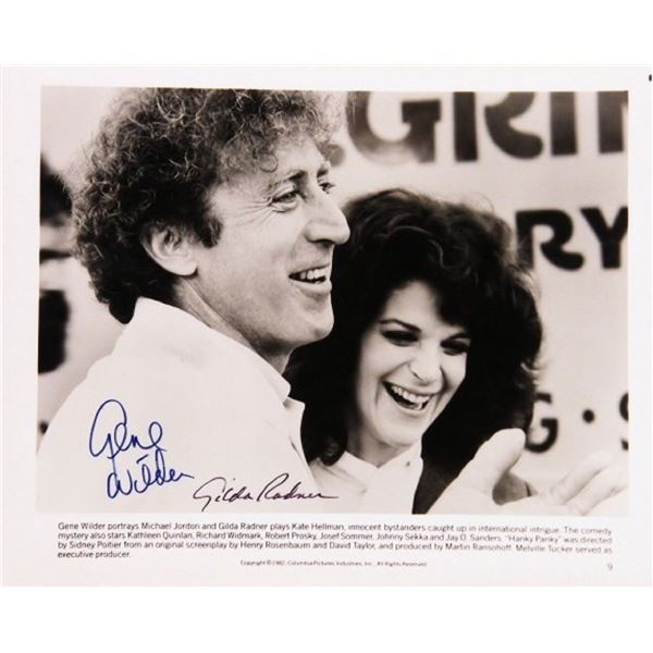 Gilda Radner and Gene Wilder signed movie still photo
