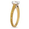 Image 3 : Graff 18K Yellow Gold 1.27 ct Yellow and White Diamond Ring