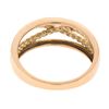 Image 6 : NEW 14k Rose Gold Polished Twisted Gold Wire Infinity Stackable Band Ring