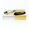 Image 7 : Cornelis Hollander Unique 18k TT Gold Dual Finish Round Diamond Domed Band Ring