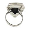 Image 6 : Vintage Handmade Sterling Silver Ammolite Solitaire Cocktail Right Hand Ring