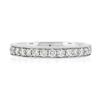 Image 4 : Gabriel & Co. 14k Gold.50 ctw Round Pave Diamond Milgrain Wedding Stack Band Rin