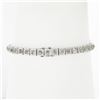 Image 3 : Antique Art Deco Platinum 5.54 ctw GIA European Diamond Fancy Link Belly Bracele