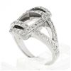 Image 9 : 18k White Gold 0.78 ctw Round Brilliant Pave Diamond Interlocking Infinity Ring