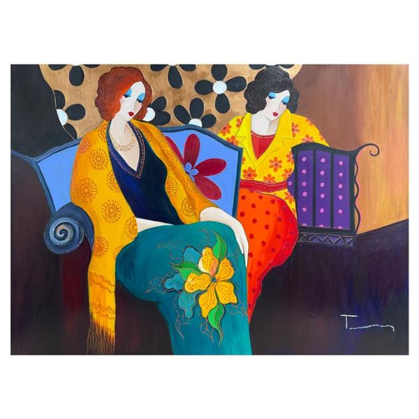 A Brief Respite by Tarkay (1935-2012)