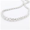 Image 1 : 32.11 ctw F to G COLOR I1 to I2 CLARITY Diamond Platinum Tennis Necklace