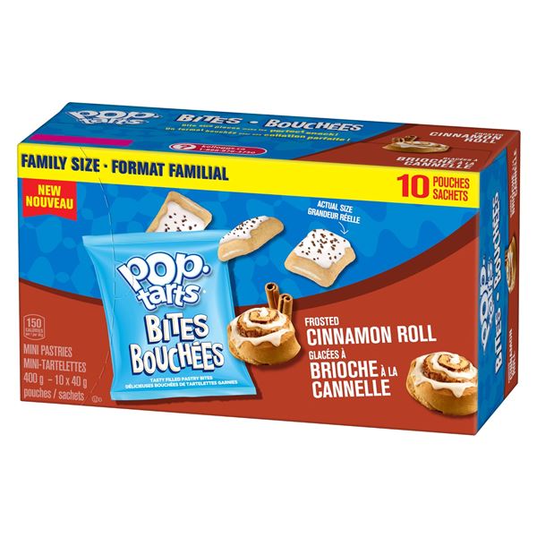 NEW POP TARTS BITES FROSTED CINNAMON ROLL FLAVOR