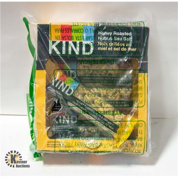 NEW BOX OF KIND HONEY ROASTED NUTS AND SEA SALT