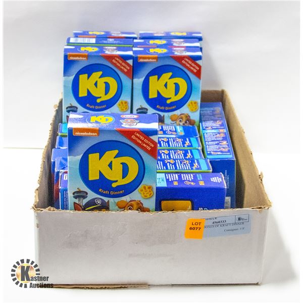13 NEW BOXES OF KRAFT DINNER
